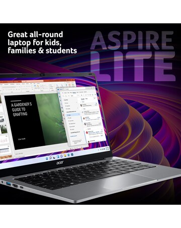 Acer Aspire Lite Laptop - 14in Ryzen 3 8GB 512GB - Silver