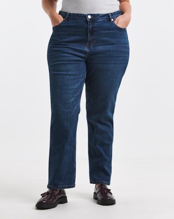 Simply Be 99 1 Indigo Comfort Relaxed Straight Leg Jeans
