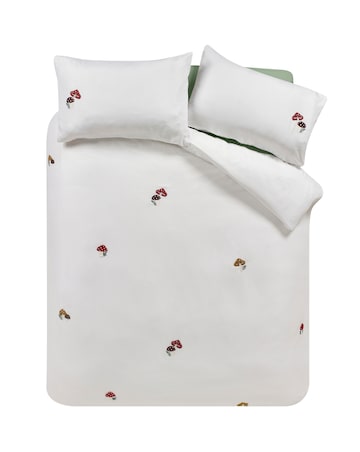 Catherine Lansfield Woodland Crochet Duvet Cover Set