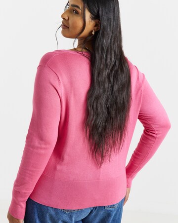 Fine Gauge Scallop Edge Cardigan