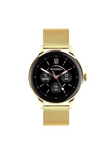 Sekonda Flex Plus Smart Watch - Gold Stainless Steel Mesh