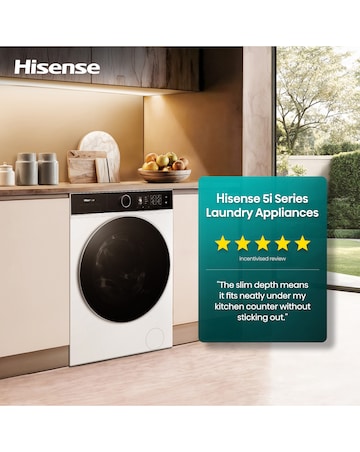 Hisense KitchenFit 5i Series WD5I1245BWR 12kg/8kg Washer Dryer - White