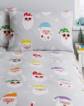 Catherine Lansfield Christmas Santa Spec-Tacular Duvet Cover Set