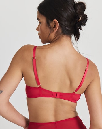 Ann Summers Sexy Lace Planet Plunge Bra Red
