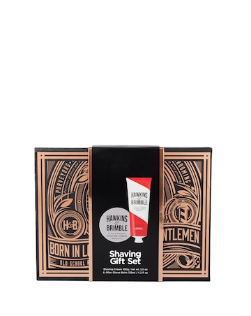 Hawkins & Brimble Shaving Gift Set Box (Shave Cream, Aftershave Balm)