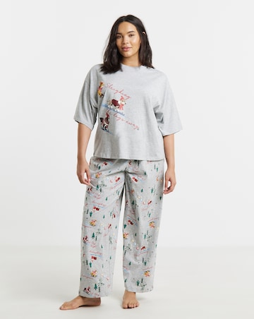 Sledging Animals Print Christmas Family Pyjamas - Womens