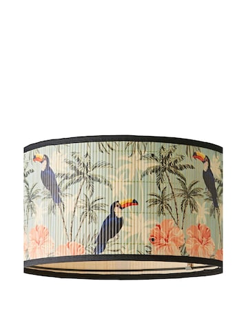ValueLights Daintree Medium Pastels Bamboo Drum Shade 35cm