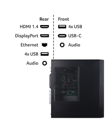 Acer Aspire XC Desktop Tower - Ryzen 5 3500U 8GB 512GB SSD