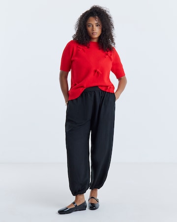 Short Sleeve Bow Jumper