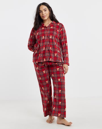 Bear Print Family Pyjamas - Womens
