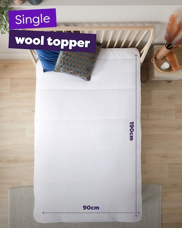 Slumberdown Wonderful Wool Mattress Topper