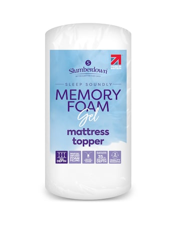 Slumberdown Sleep Soundly Memory Foam Gel 5cm Mattress Topper