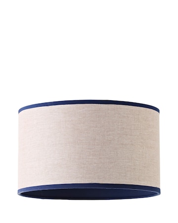 ValueLights Kiara Navy Woven Shade with Colour Match Inner Small