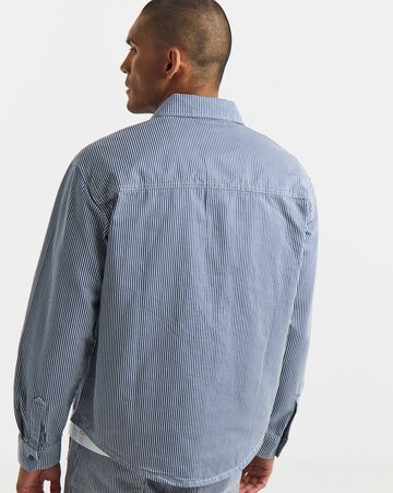 Dickies Long Sleeve Hickory Worker Shirt - Retro Indigo