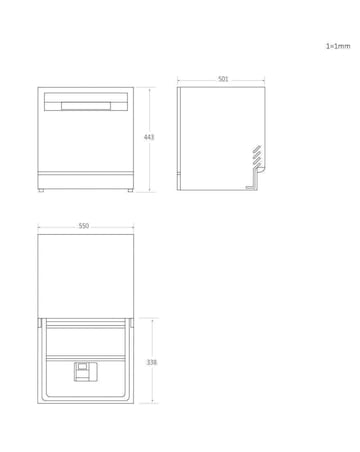 Candy Rapido Table Top Dishwasher- White + Installation