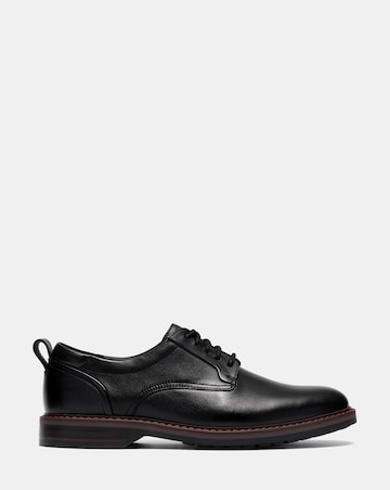 Clarks Aldwin 2 Leather Derby Shoe - Black