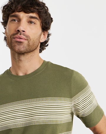 Placement Stripe T-Shirt Long