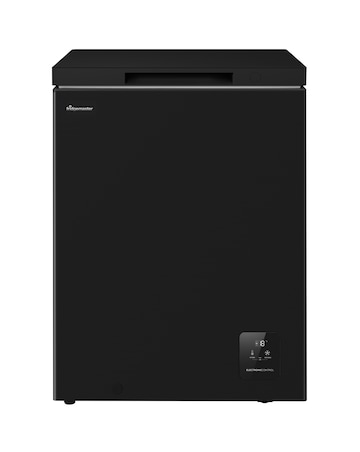Fridgemaster MCF145EB 141L Freestanding Chest Freezer - Black - E Rated