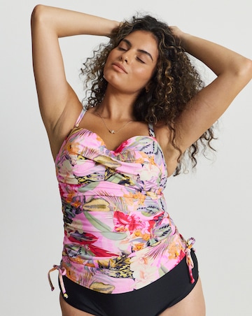 Figleaves Fiji Underwired Bandeau Tankini Top