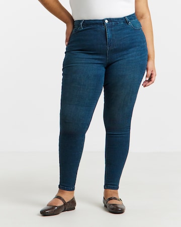 Indigo Stretch Denim Skinny Jeans