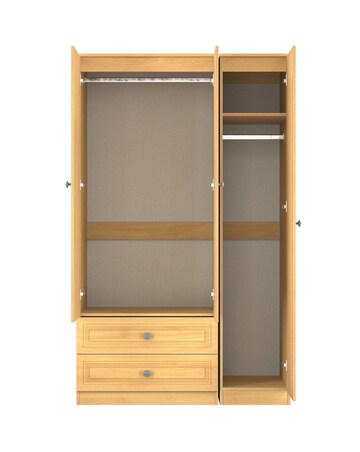 Richmond Triple Wardrobe with 2 Drawers