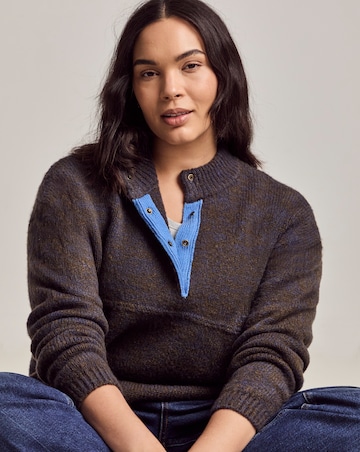Julipa Contrast Henley Jumper
