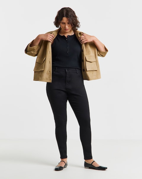 Black 24/7 Stretch Skinny Jeans