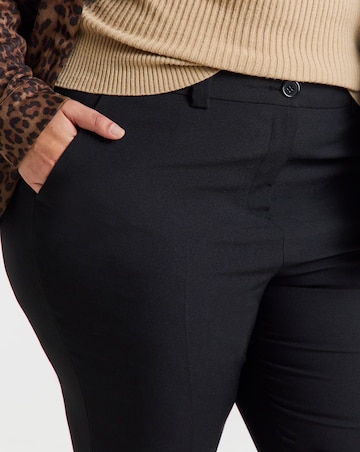 Black Bootcut Workwear Trouser