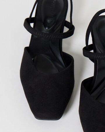 Lita Slingback Block Heel Shoes - Extra Wide Fit (EEE)