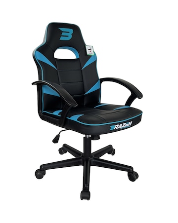 BraZen Valor Mid Back PC Office Gaming Chair - Blue