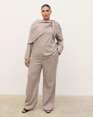 Pretty Lavish Ezra Scarf Long Sleeve Top