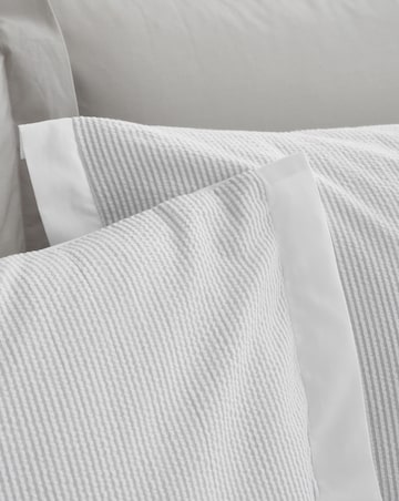 Bianca Seersucker Woven Stripe Duvet Cover Set