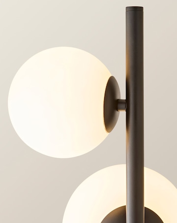 ValueLights Marlow Matte Black Multi Arm Floor Lamp