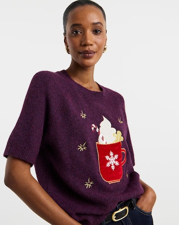 Novelty Hot Coco Short Sleeve Jumper