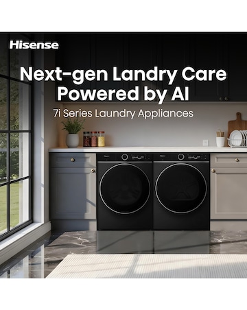 Hisense 7i 12kg 1400rpm KitchenFit Washing Machine Black