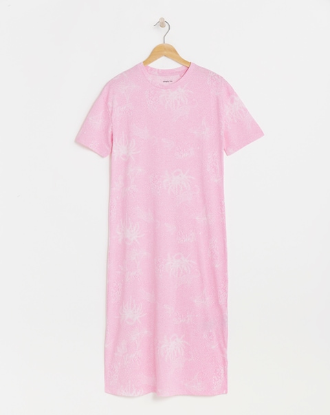 Simply Be Value Leopard Design T-Shirt Nightie