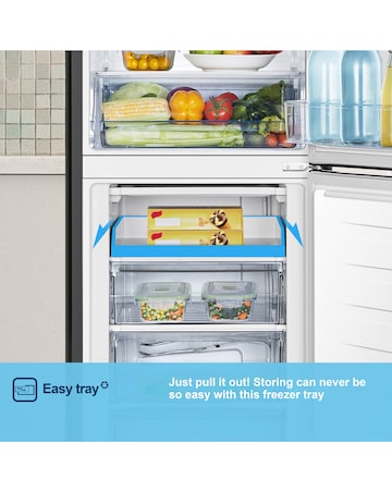 Fridgemaster MC55240EB 174cm 50/50 Fridge Freezer Black