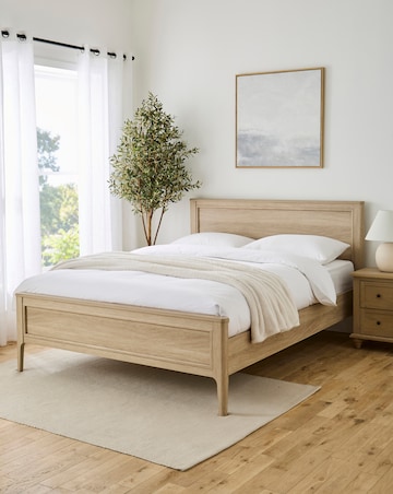 Julipa Charlotte Bed Frame with 3 Layer Memory Foam Hybrid Mattress