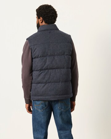FatFace Tarn Check Gilet (Regular & Tall) - Navy