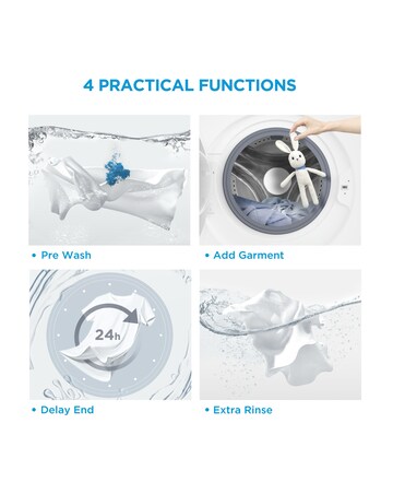 Midea 10kg Washer Dryer - White + Installation