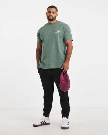Jack & Jones Norrebro Typo Back Print T-Shirt - Green