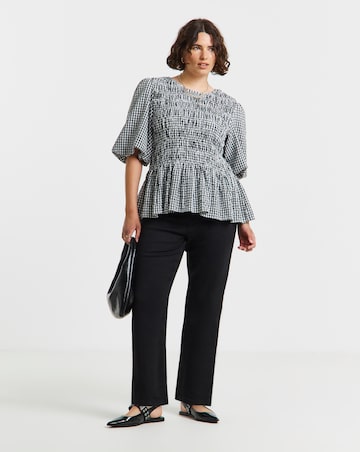 Black 24/7 Stretch Straight Leg Jeans