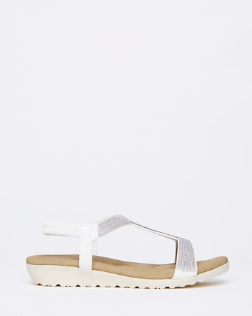Peace Diamante Comfort Sandal - Extra Wide Fit (EEE)