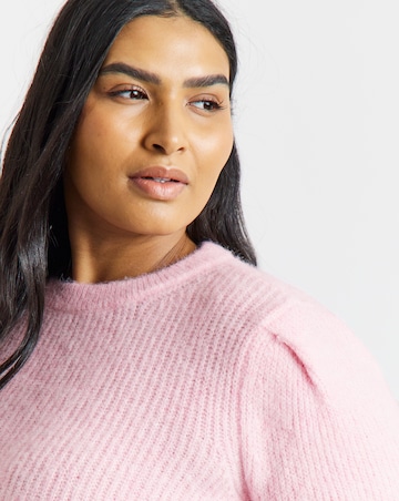 Vila Gracie O-Neck Peplum Knit Jumper