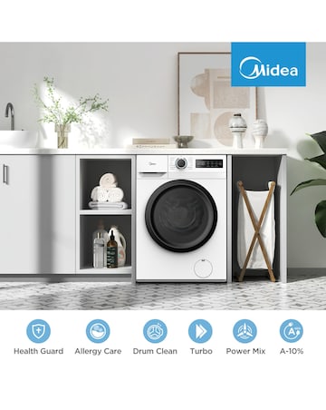 Midea 10kg Washer Dryer - White + Installation