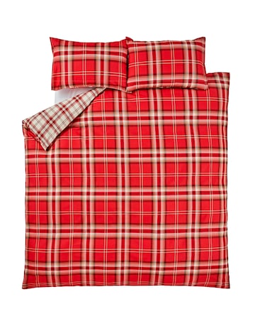 Catherine Lansfield Kelso Check Duvet Cover Set