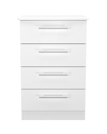 Osprey Ready Assembled 4 Drawer Midi Chest - Kids