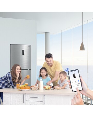 Midea Multi-Door Fridge Freezer - Inox