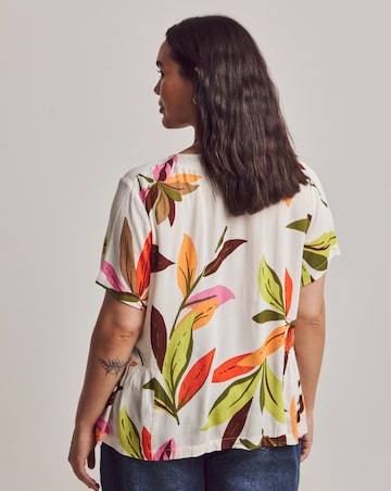 Julipa Printed Crinkle Blouse