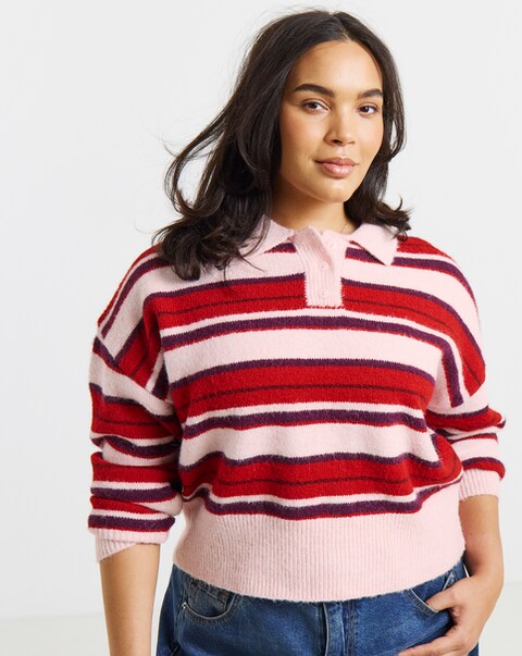 New In - Collared Rugby Jumper